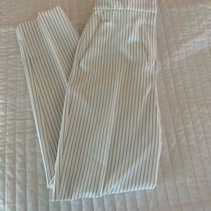 Express 
Editor straight super high rise pin stripe work pants
Size 2R